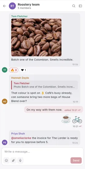 KyaChat on iPhone